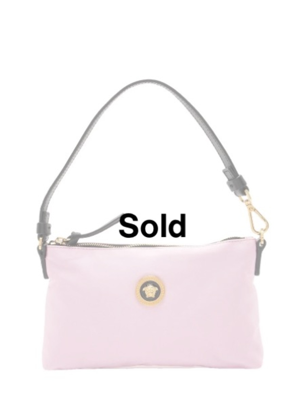 Versace nylon tribute icon flat pouch